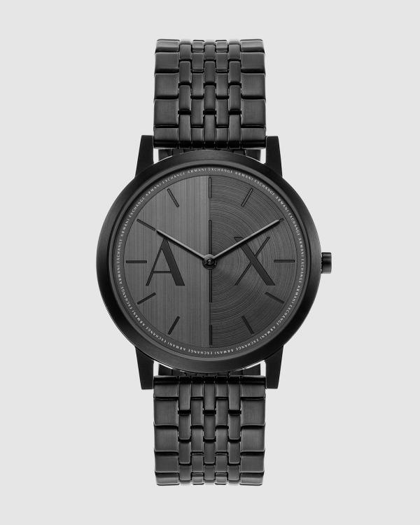 Armani Exchange - Black Analogue Watch - Watches (Black) Black Analogue Watch