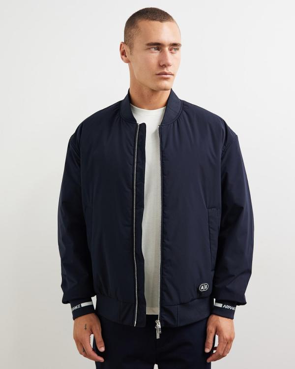 Armani Exchange - Blouson Jacket - Coats & Jackets (Deep Navy) Blouson Jacket