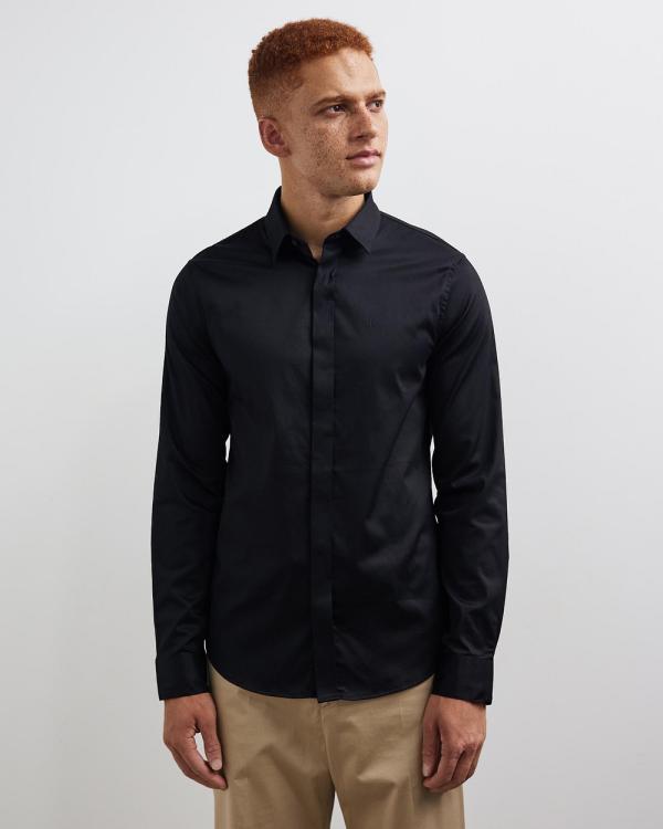 Armani Exchange - Camicia Shirt - Shirts & Polos (Black) Camicia Shirt
