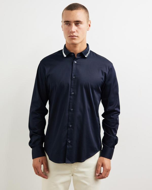 Armani Exchange - Camicia Shirt - Shirts & Polos (Deep Navy) Camicia Shirt