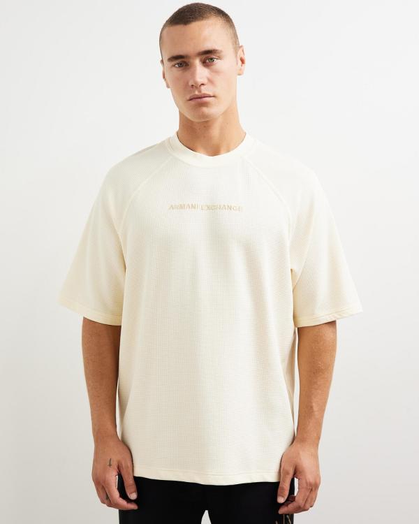 Armani Exchange - Maglia T Shirt - T-Shirts & Singlets (Eggnog) Maglia T-Shirt