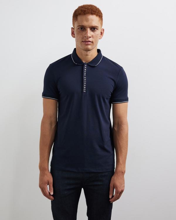 Armani Exchange - Polo Shirt - Shirts & Polos (Navy) Polo Shirt