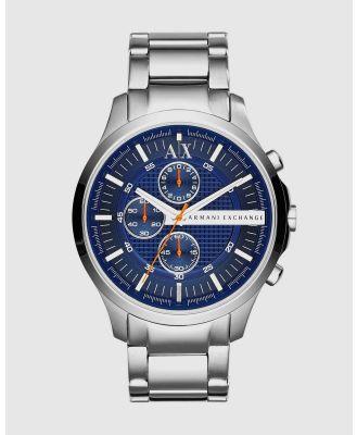 Armani Exchange - Silver Tone Chronograph Watch - Watches (Silver) Silver Tone Chronograph Watch