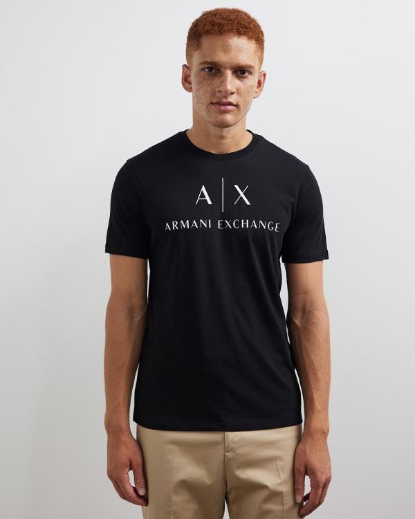 Armani Exchange - Slim Logo T Shirt - T-Shirts & Singlets (Black) Slim Logo T-Shirt