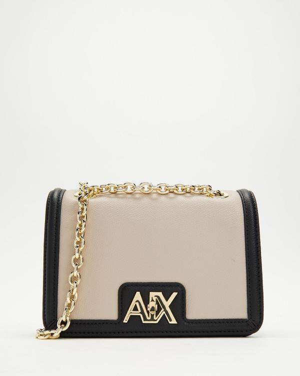 Armani Exchange - Small Madison Crossbody Bag - Handbags (Off Road & Black) Small Madison Crossbody Bag