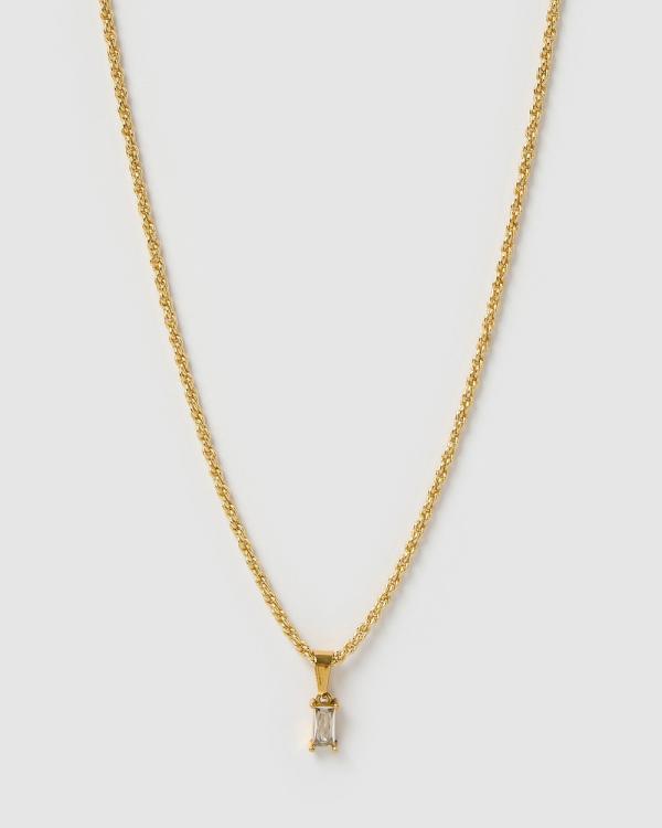 Arms Of Eve - Gia Gold Necklace   Stone - Jewellery (Gold) Gia Gold Necklace - Stone