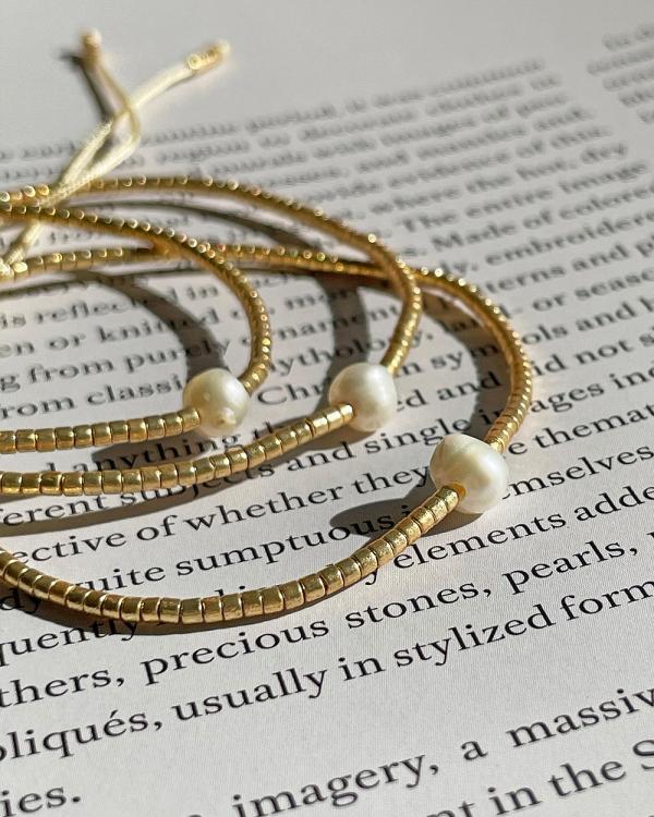 Arms Of Eve - River Gold and Pearl Bracelet - Jewellery (Gold) River Gold and Pearl Bracelet