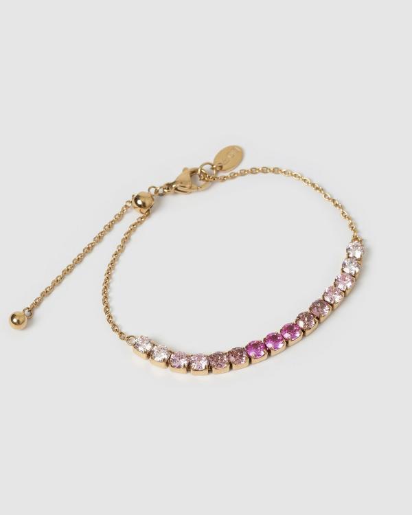 Arms Of Eve - Zalia Gold Bracelet   Rose - Jewellery (Pink) Zalia Gold Bracelet - Rose