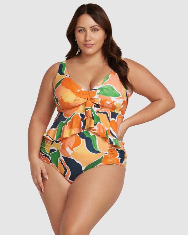 Artesands - De L'hortus Chagall Midriff Bikini Top - Swimwear (Orange) De L'hortus Chagall Midriff Bikini Top