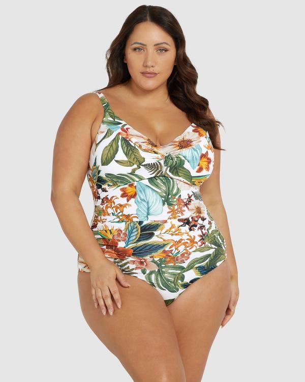 Artesands - Into The Saltu Monet Soft Cup Underwire One Piece - One-Piece / Swimsuit (White) Into The Saltu Monet Soft Cup Underwire One Piece