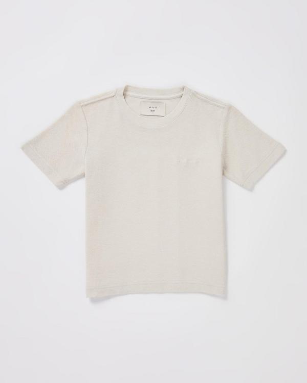 Arvust - Boys Ramona Linen Short Sleeve T Shirt - Short Sleeve T-Shirts (WHITE) Boys Ramona Linen Short Sleeve T-Shirt