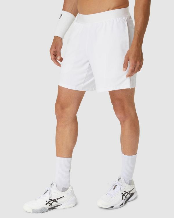 ASICS - Match 7in Shorts   Men's - Shorts (Brilliant White) Match 7in Shorts - Men's