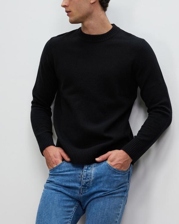 Assembly Label - Carson Knit - Jumpers & Cardigans (Black) Carson Knit