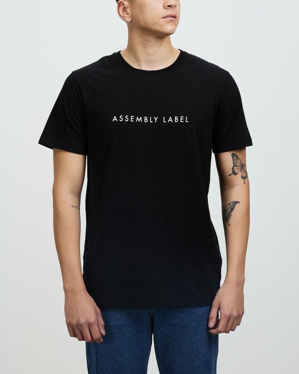 Assembly Label - Everyday Organic Logo Tee - T-Shirts & Singlets (True Black & White) Everyday Organic Logo Tee
