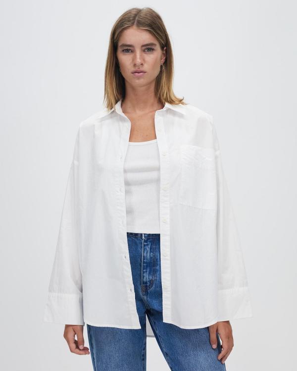Assembly Label - Karra Poplin Shirt - Tops (White) Karra Poplin Shirt