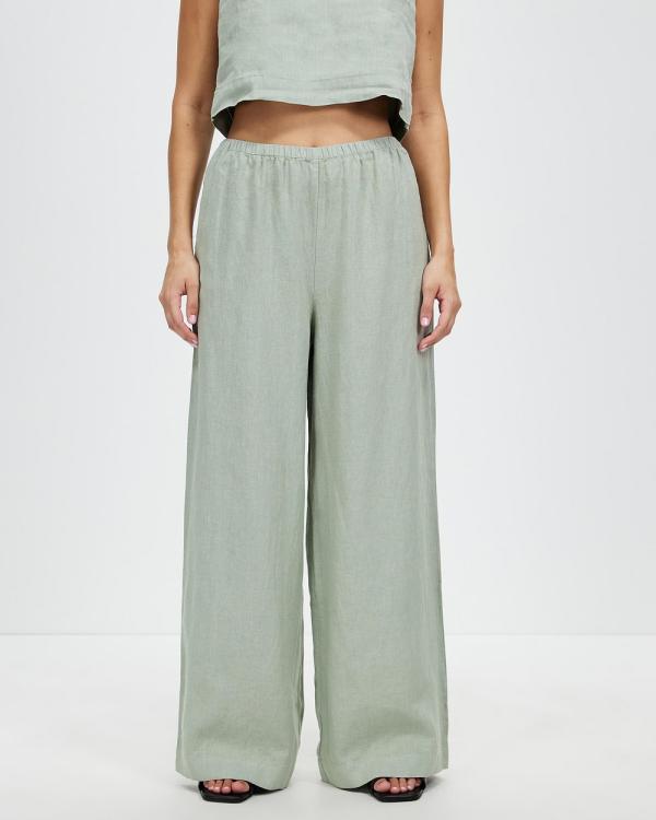 Assembly Label - Stella Linen Pants - Pants (Nettle) Stella Linen Pants