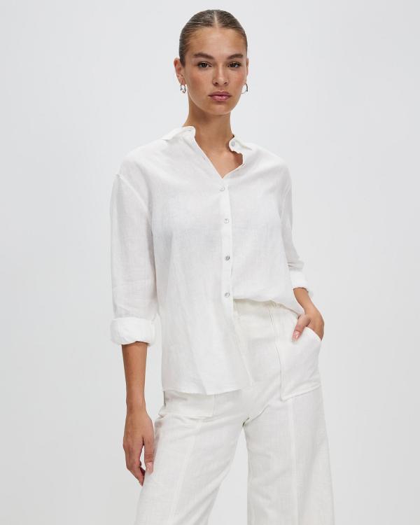 Assembly Label - Xander Long Sleeve Shirt - Tops (White) Xander Long Sleeve Shirt