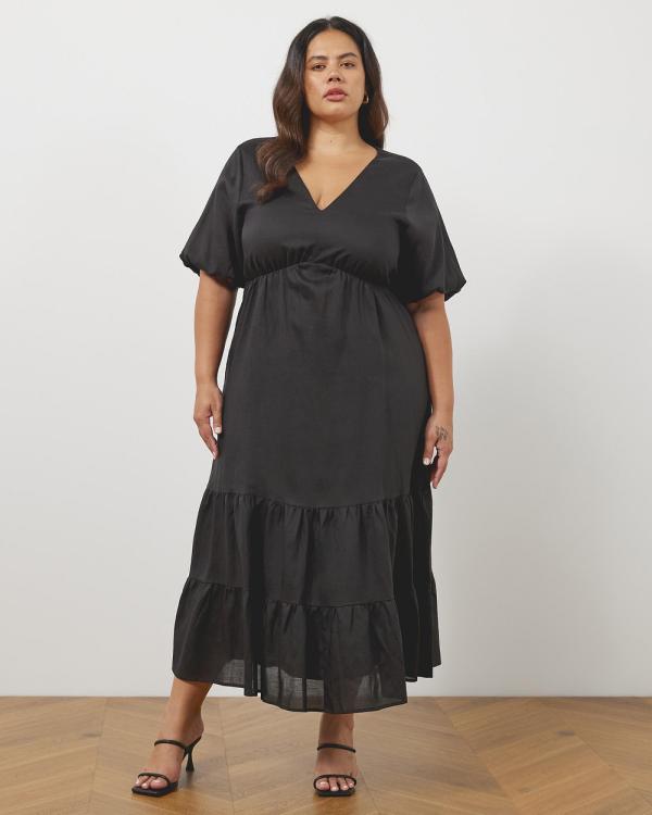 Atmos&Here Curvy - Nadia Midi Dress - Dresses (Black) Nadia Midi Dress
