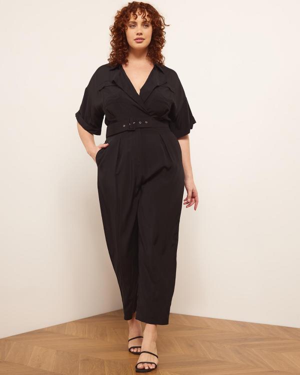 Atmos&Here Curvy - Zoey Tailored Jumpsuit - Jumpsuits & Playsuits (Black) Zoey Tailored Jumpsuit