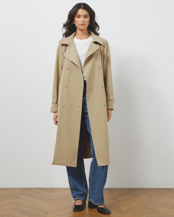 Atmos&Here - Eleanor Trench - Trench Coats (Tan) Eleanor Trench
