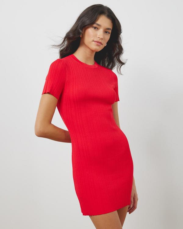 Atmos&Here - Marlo Knitted Mini Dress - Dresses (Red) Marlo Knitted Mini Dress