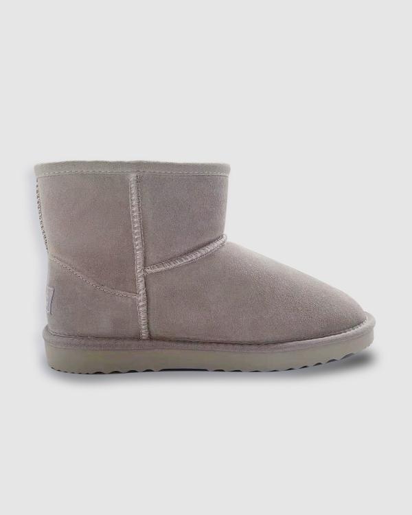 AusWooli Ugg Boots - Bondi Short Sheepskin Ankle Boot - Boots (Light Grey) Bondi Short Sheepskin Ankle Boot