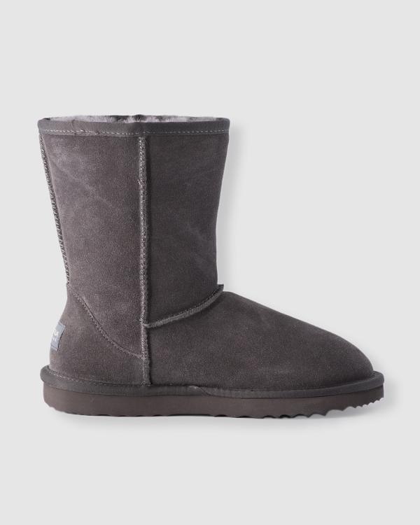 AusWooli Ugg Boots - Cronulla Mid Calf Sheepskin Boot - Boots (Grey) Cronulla Mid Calf Sheepskin Boot