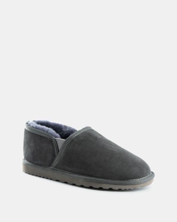 AusWooli Ugg Boots - Newcastle Easy Slip On - Slippers & Accessories (Grey) Newcastle Easy Slip-On