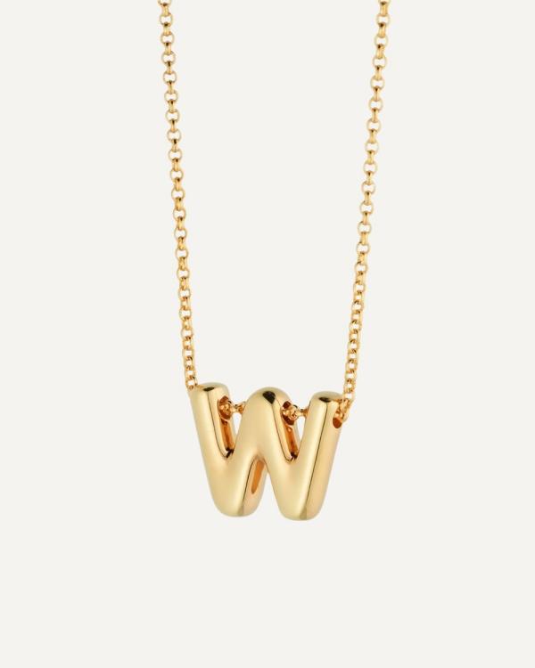 Avant Studio - Bubble Letter Necklace W - Jewellery (Gold) Bubble Letter Necklace W