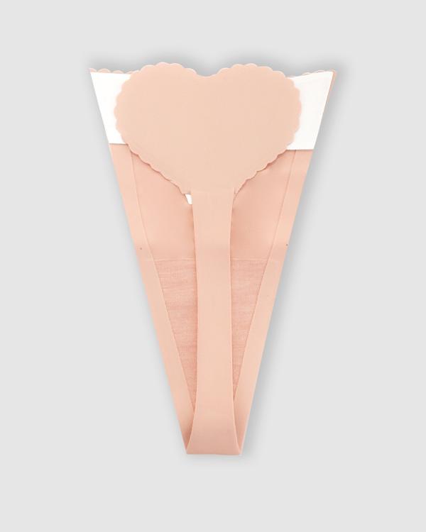 Invisible thong  Strapless Panty G-string - Nude