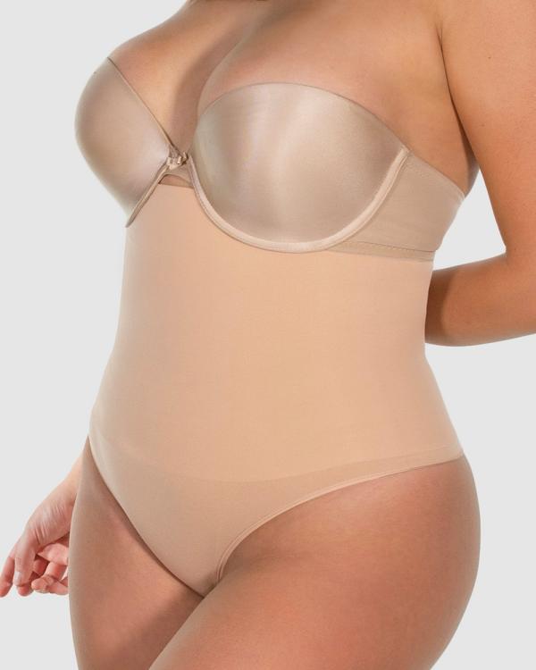 B Free Intimate Apparel - Underbust Stay Up Shaping G String - Lingerie Accessories (Nude) Underbust Stay Up Shaping G String