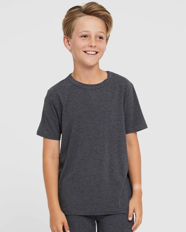 Bamboo Body - Junior Lounge Tee - Sleepwear (Charcoal) Junior Lounge Tee