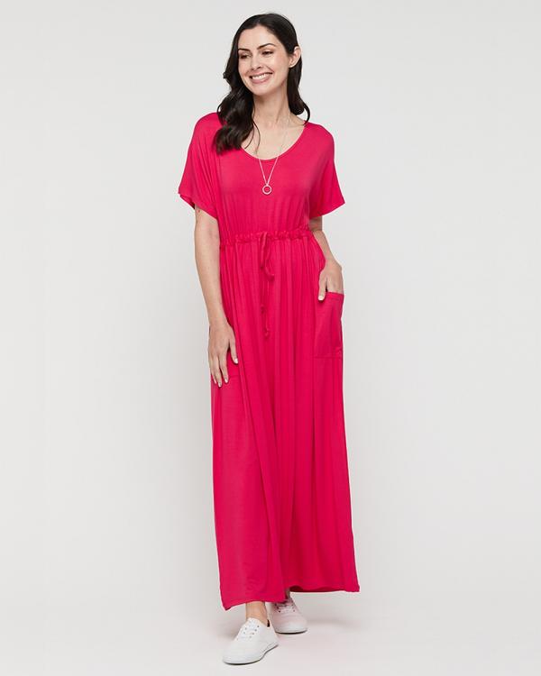 Bamboo Body - Mila Maxi Dress - Dresses (Magenta) Mila Maxi Dress