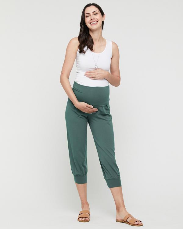 Bamboo Body - Summer Slouch Pants - Pants (Silver Pine) Summer Slouch Pants