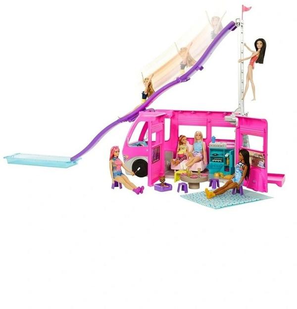 Barbie - Barbie Dream Camper Vehicle Playset - Plush dolls (Multi) Barbie Dream Camper Vehicle Playset