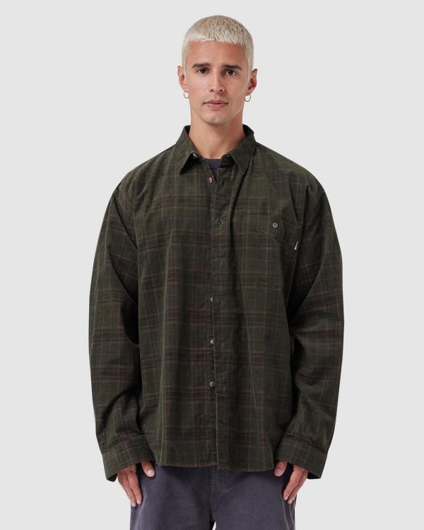 Barney Cools - Cabin 2.0 Shirt - Casual shirts (Forest Cord Plaid) Cabin 2.0 Shirt