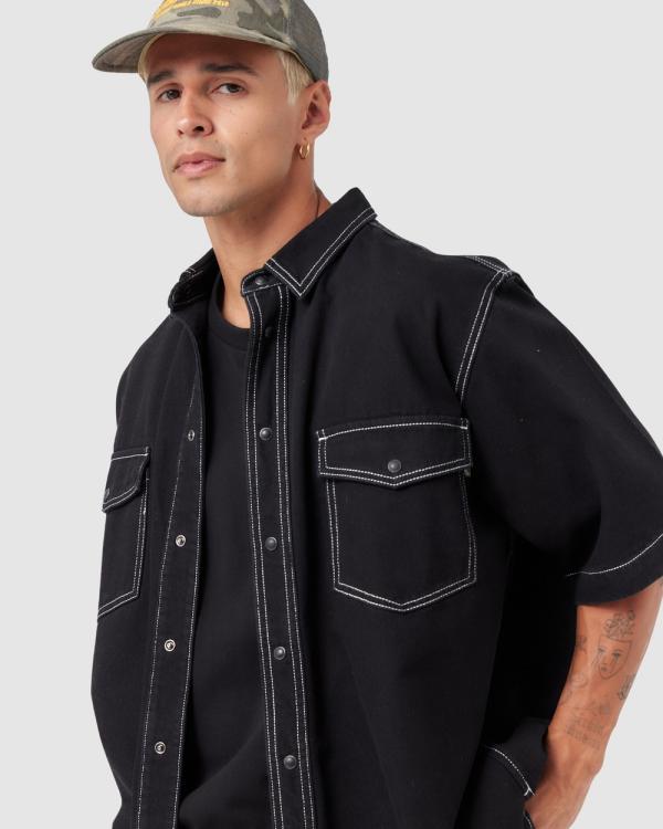 Barney Cools - Homie Shirt Demin - Casual shirts (Black Denim) Homie Shirt Demin