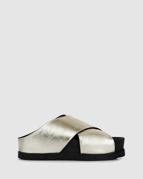 Beau Coops - Flora Slides - Casual Shoes (GOLD-740) Flora Slides