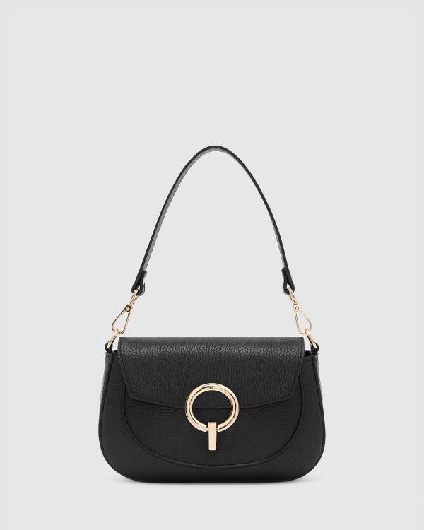 BEE - Chloe Black Leather Crossbody - Handbags (Black) Chloe Black Leather Crossbody