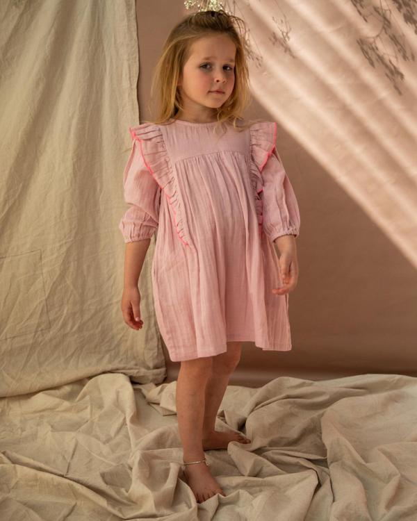 Bella & Lace - Agatha Dress   Babies Teens - Dresses (Pink Lady Apple) Agatha Dress - Babies-Teens
