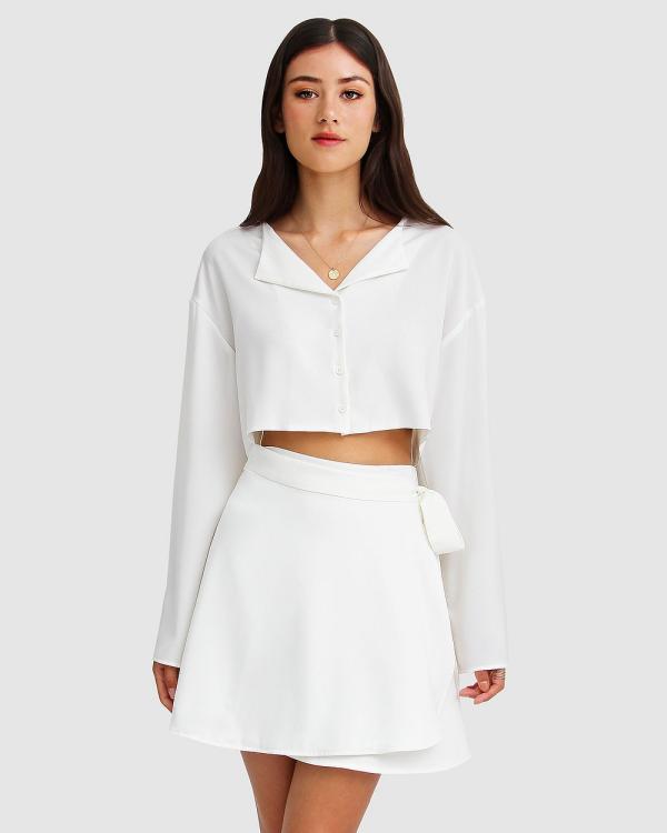 Belle & Bloom - Before You Go Skirt Set - Dresses (White) Before You Go Skirt Set