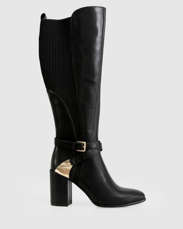 Belle & Bloom - Breton Knee High Boot - Knee-High Boots (Black) Breton Knee High Boot