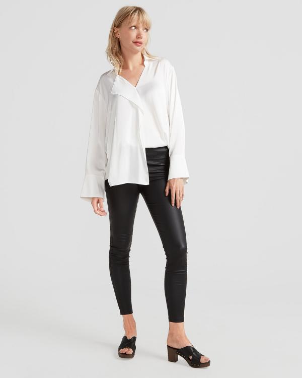 Belle & Bloom - Gemini Waterfall Shirt - Tops (White) Gemini Waterfall Shirt