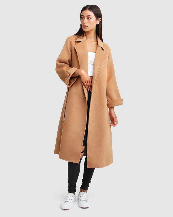 Belle & Bloom - Stay Wild Oversized Wool Coat - Coats & Jackets (Camel) Stay Wild Oversized Wool Coat