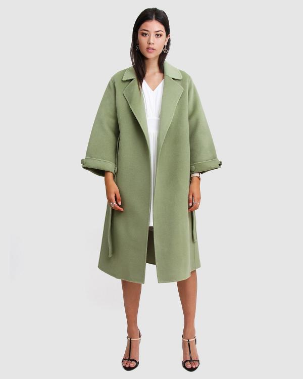 Belle & Bloom - Stay Wild Oversized Wool Coat - Coats & Jackets (Green) Stay Wild Oversized Wool Coat