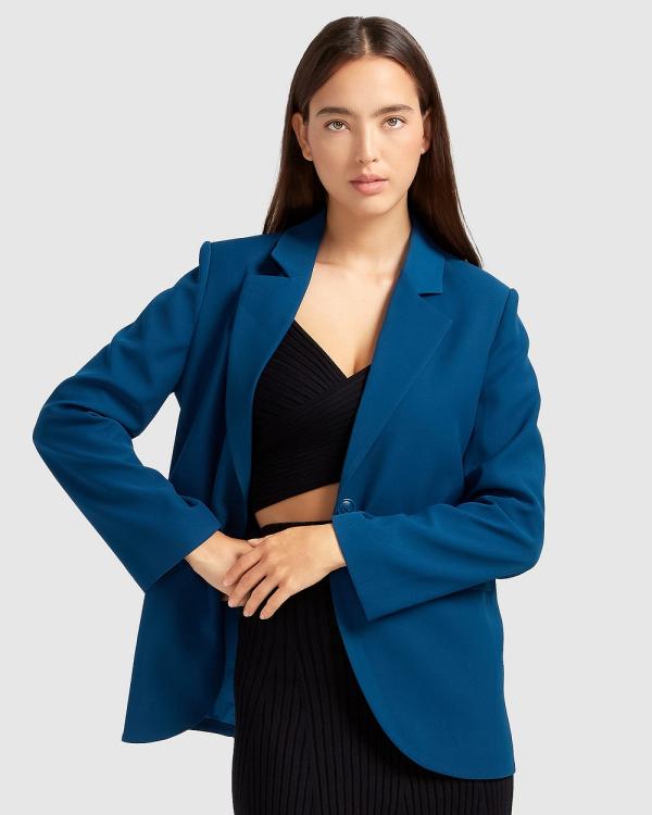 Belle & Bloom - Unchained Heart Blazer - Suits & Blazers (Dark Teal) Unchained Heart Blazer