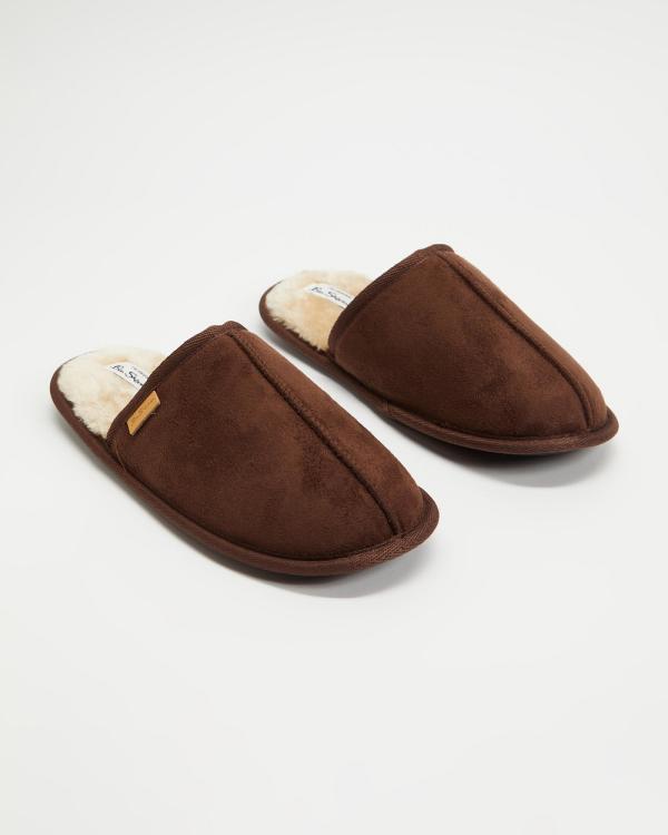 Ben Sherman - Country Club Mule Slippers - Slippers & Accessories (Brown) Country Club Mule Slippers