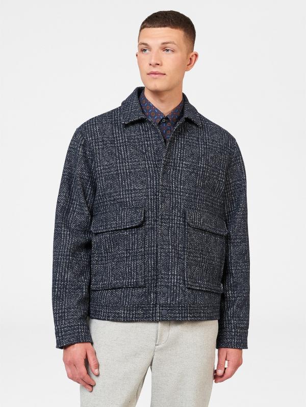 Ben Sherman - Wool Blouson Jacket - Blazers (NAVY) Wool Blouson Jacket