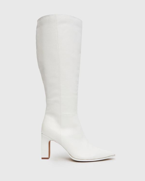 Betts - Wider Fit Dixie Knee High Boots - Knee-High Boots (White) Wider Fit Dixie Knee-High Boots