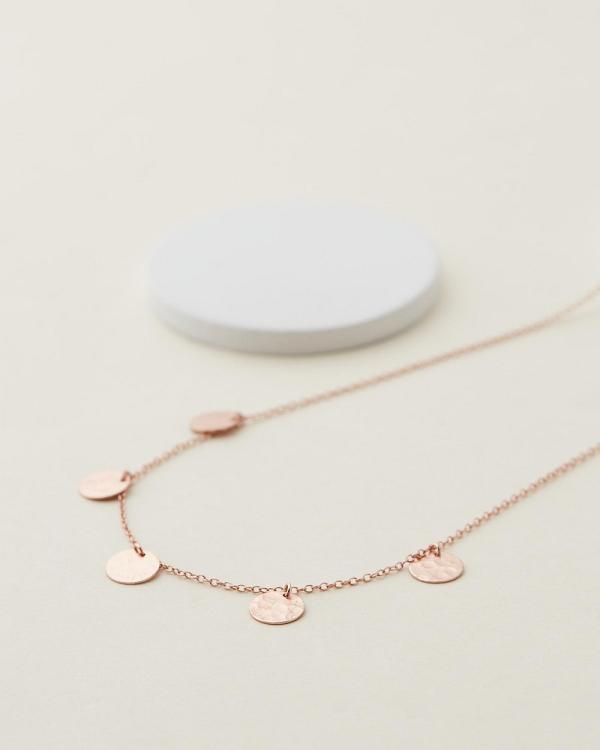 Bianc - Scattered Jingle Necklace - Jewellery (Rose Gold) Scattered Jingle Necklace
